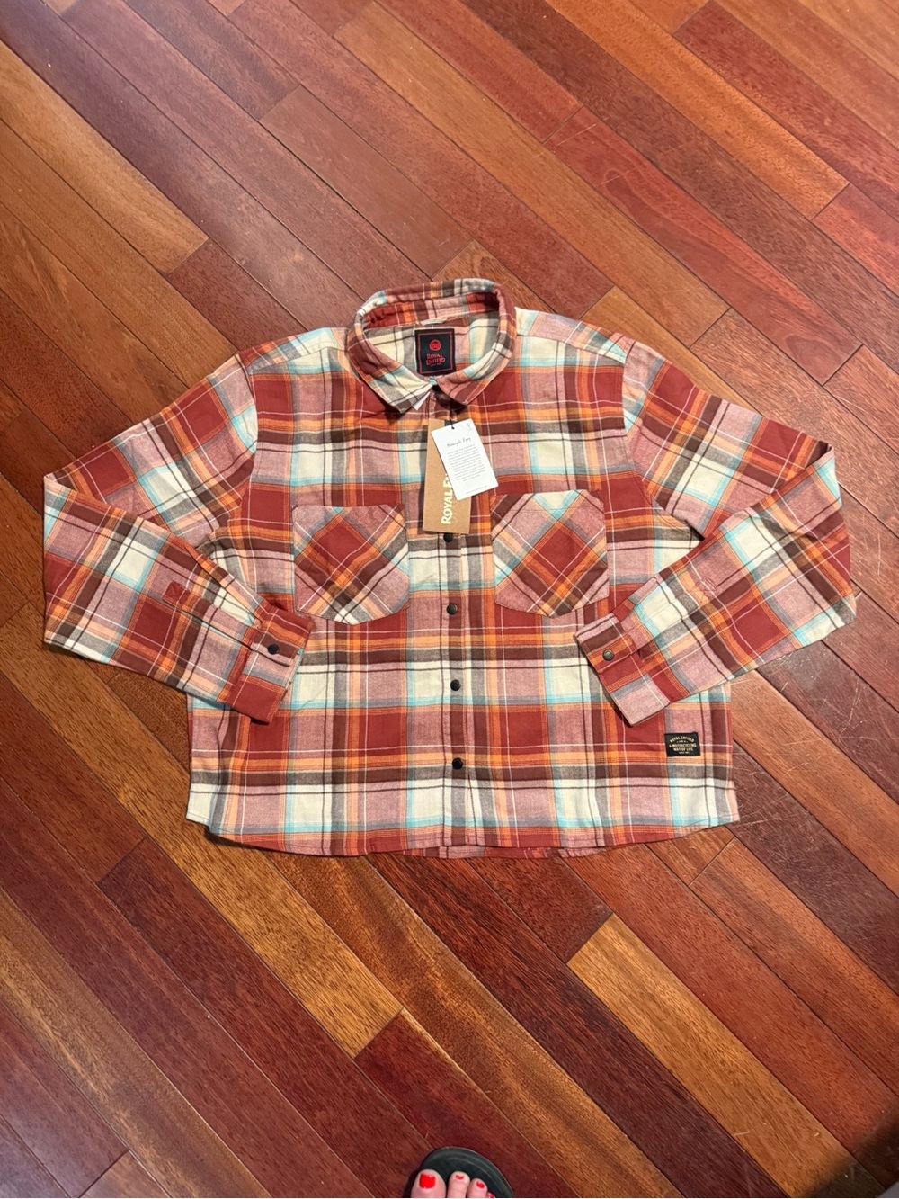 NWT Women’s Royal Enfield Plaid Flannel Shirt 2XL
